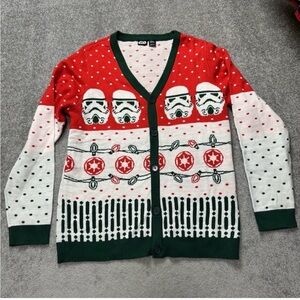 Star Wars Stormtrooper Cardigan - Red, Green, and White